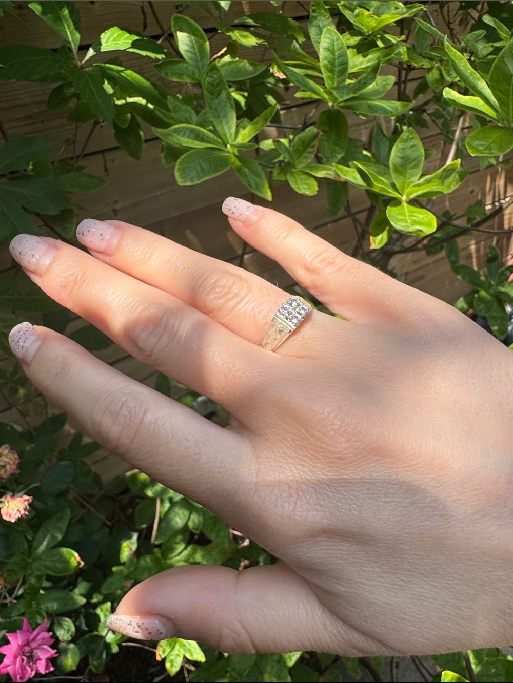 Vintage sterling silver ring - stamped - size 5.5